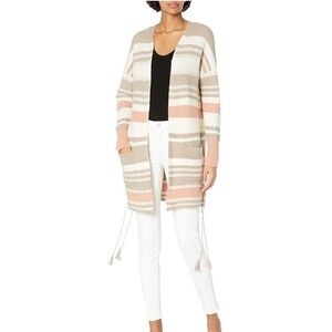 LUCKY BRAND Long Boho Striped Cardigan